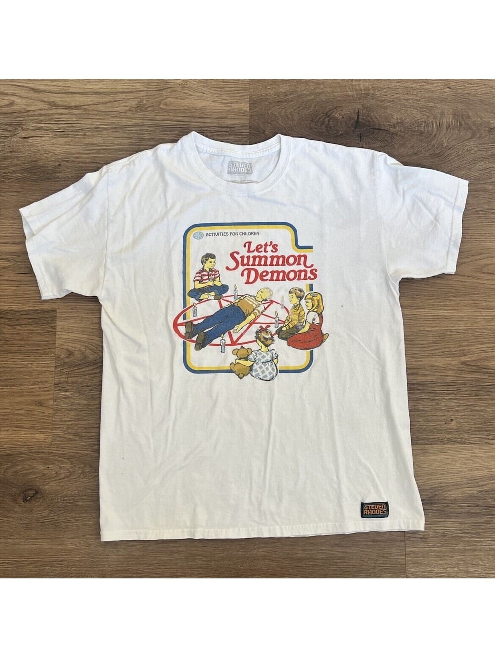 Steven Rhodes "Let's Summon Demons" Graphic T-Shirt L